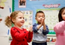 children participating in movement activity at craycroft