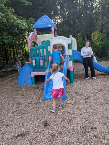 Children playing on playground at Creative Kids Childcare Centers Beekman