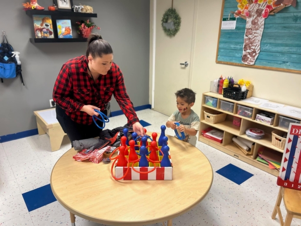 Male child interacting and having fun at Phoenix Children's Academy Private Preschool Surprise 226