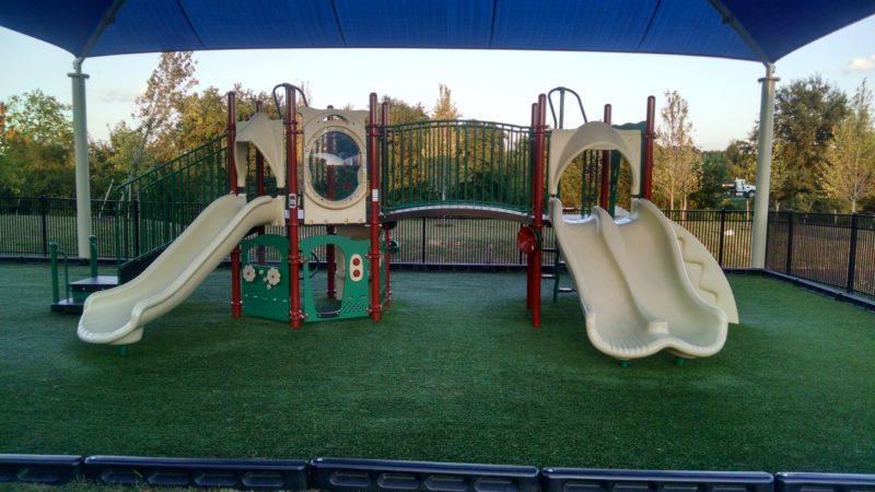 Gym set on playground