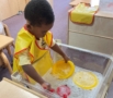 child doing hands on activity at preschool and daycare at cadence academy preschool smyrna, delaware