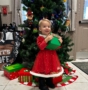 child posing for christmas at preschool and daycare at cadence academy preschool forney, texas