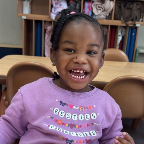 child smiling at preschool and daycare at cadence academy preschool at boyd's corner in middletown, Deleware