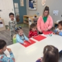 children working on craft with paper at preschool and daycare cadence academy preschool 502 spring hill