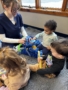children learning about dentists at at creative kids childcare center kent new york