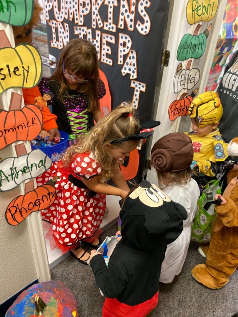 children trick or treating
