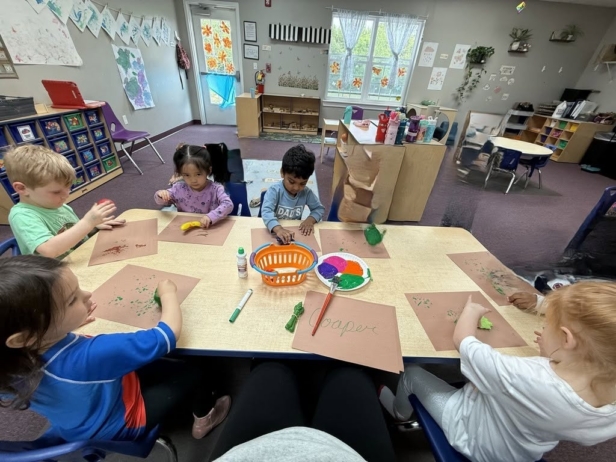 children working together at preschool and daycare at cadence academy preschool at boyd's corner in middletown, Deleware
