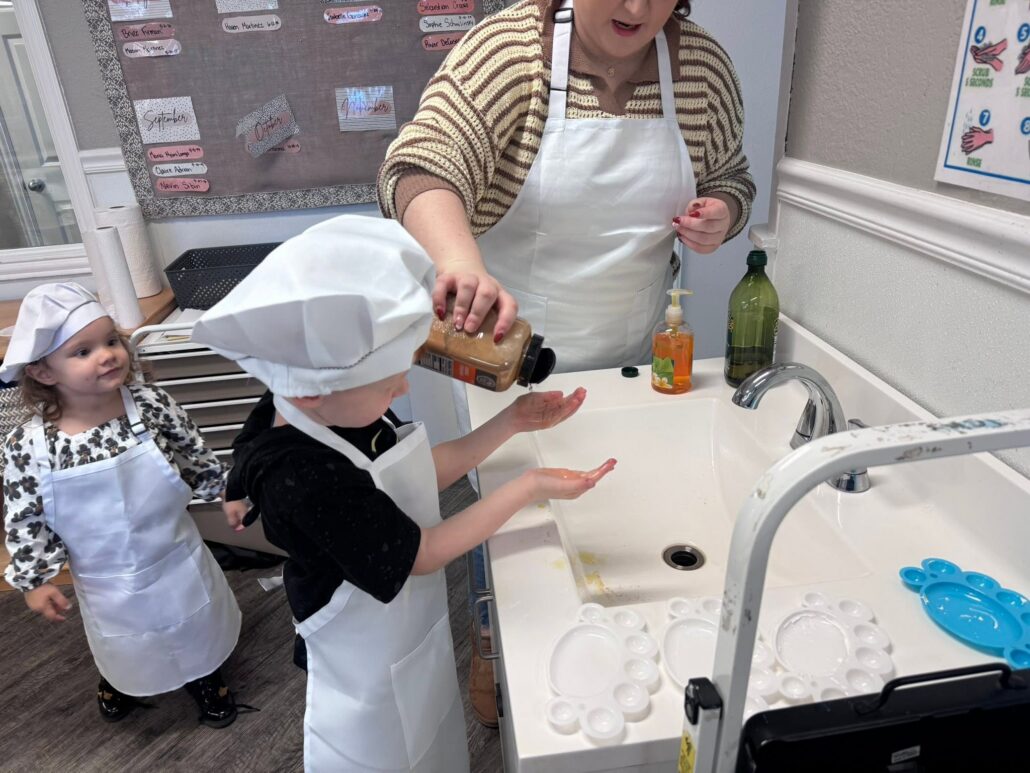 chilren cooking