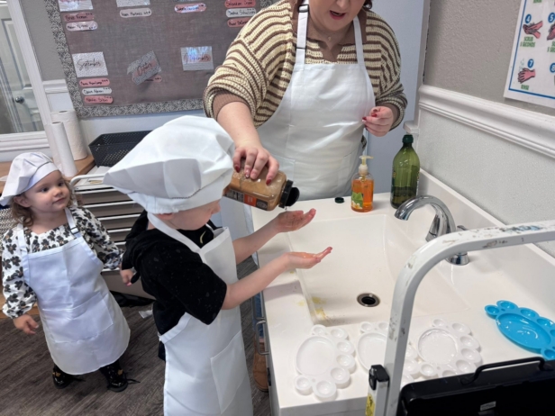 chilren cooking