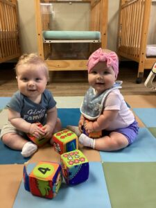 infants smiling at preschool and daycare at 365 cypress