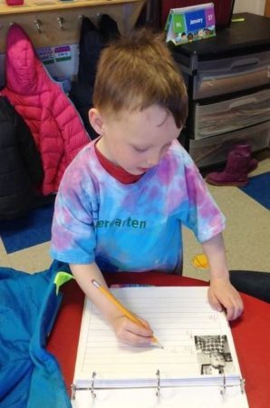 kindergarten_club_writing_activity_cadence_academy_preschool_centennial_co-298x450
