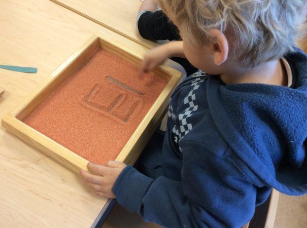 letter_writing_practice_at_smaller_scholars_montessori_academy_gilbert_az-605x450