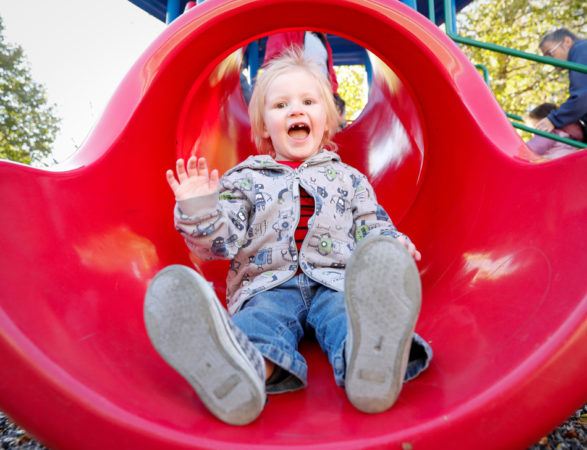 preschool_boy_slide_cadence_academy_romeoville_il-587x450