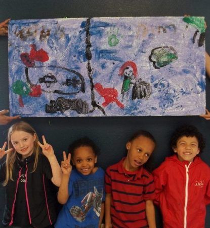 preschool_children_with_completed_art_project_cadence_academy_preschool_tacoma_wa-415x450