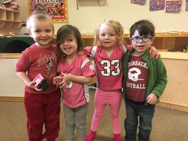 preschool football fans