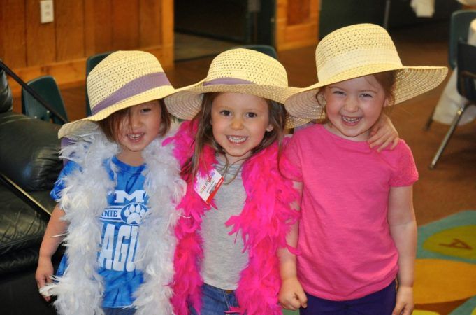 preschool girls enjoying