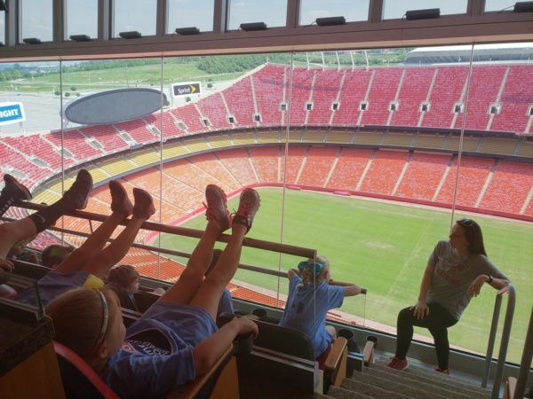 summer_campers_overlooking_chiefs_stadium_canterbury_academy_at_small_beginnings_overland_park_ks-600x450