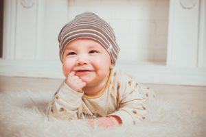 baby drooling at two months