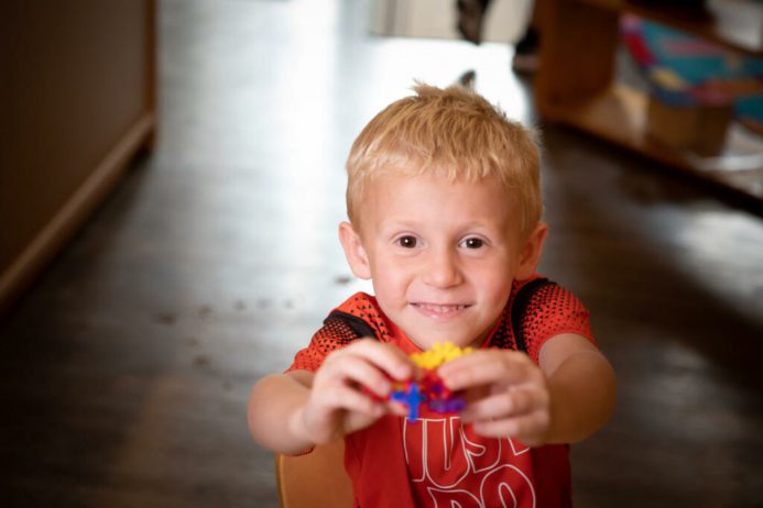 an image of a child indoors