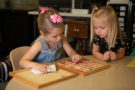 children playing inside