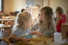 children playing indoors