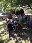 children petting animals at fort thomas