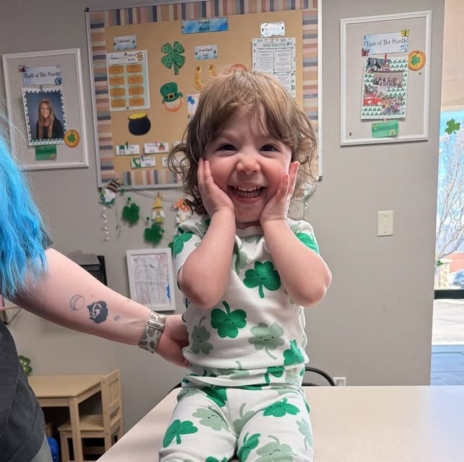 child smiling at camera