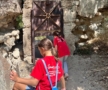 children exploring outside at cadence academy preschool draper