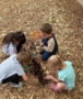 kids exploring outside