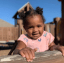 a child playing outdoors