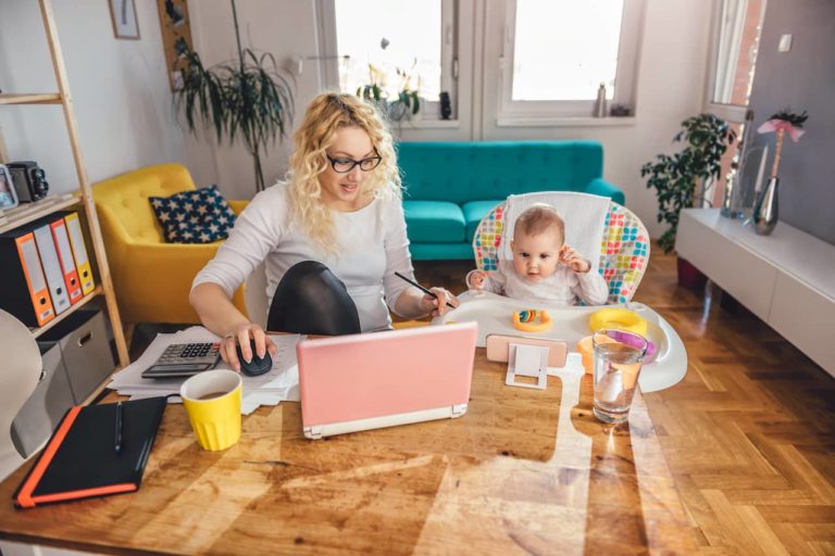 how to work from home with a baby