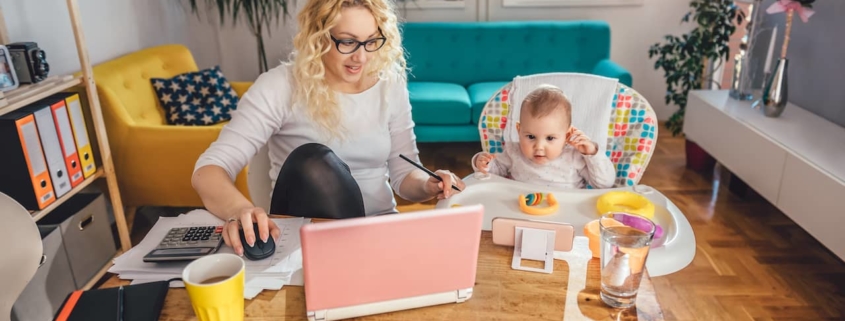 how to work from home with a baby
