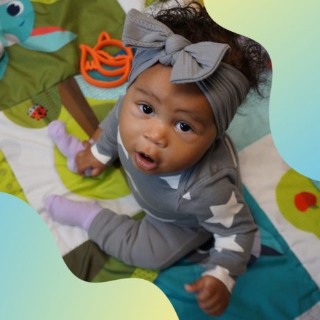 a baby indoors