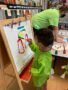an image of a child painting
