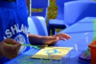a child doing crafts