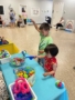 children playing inside at summer activity fishing for toys at cadence academy preschool 453 pond