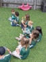 children snacking on oranges after soccer practice at cadence academy preschool 454 eliot