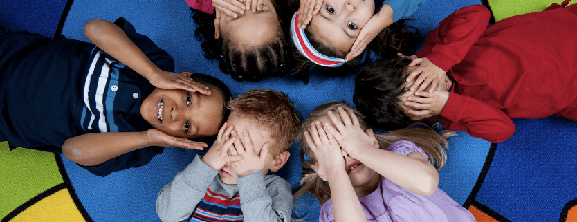 a group of children indoors