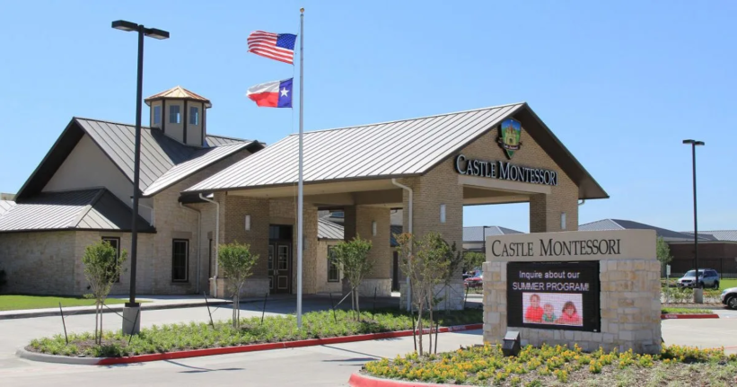 An exterior photo of Castle Montessori