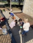 Outside with Chalk at preschool and daycare at 335 Peter's Colony