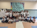children lined up smiling together at preschool and daycare at cadence academy preschool 450 whitman washington