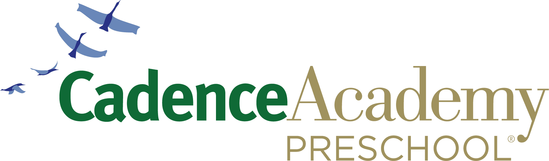 Horizontal logo design on a white background