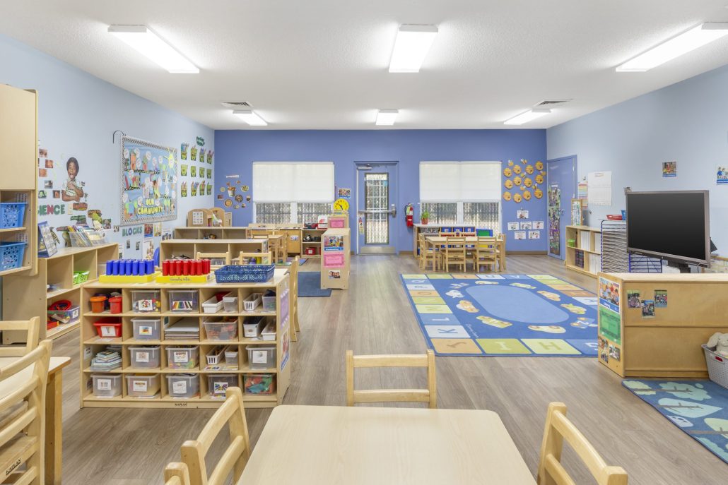 Classroom Kindergarten Program of Cadence Academy Preschool in Brier Creek Clean Safe Fun