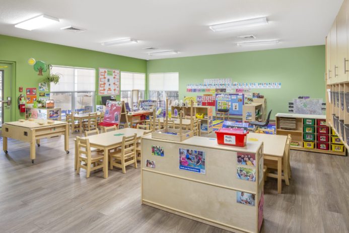 Classroom Pre Kindergarten Program of Cadence Academy Preschool in Brier Creek Clean Safe Fun